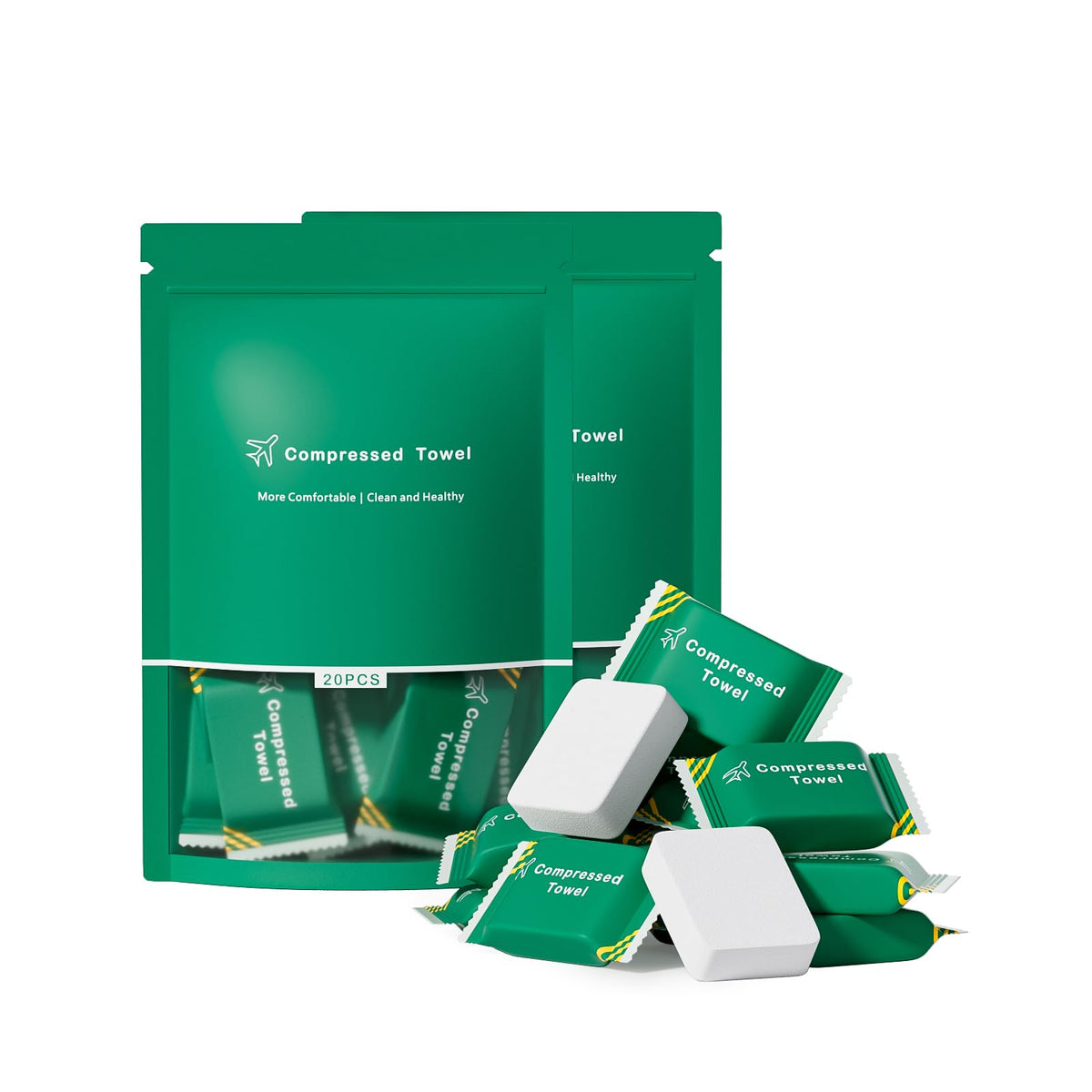 20 Pcs Disposable Towel Compressed Towel, Disposable Compressed Face Towel