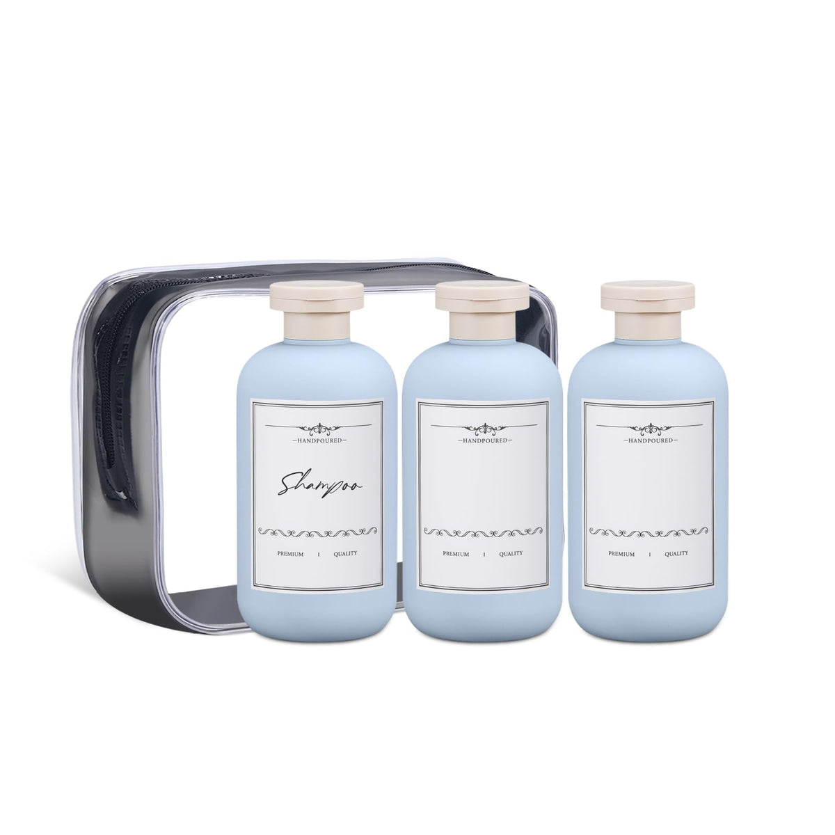 ASEVAT Leak Proof Travel Bottle with Flip Cap, Shampoo and Conditioner Bottle Set, Refillable Containers for Lotion, Cream Shampoo (Green+Blue+Pink, 3.4 Ounces)