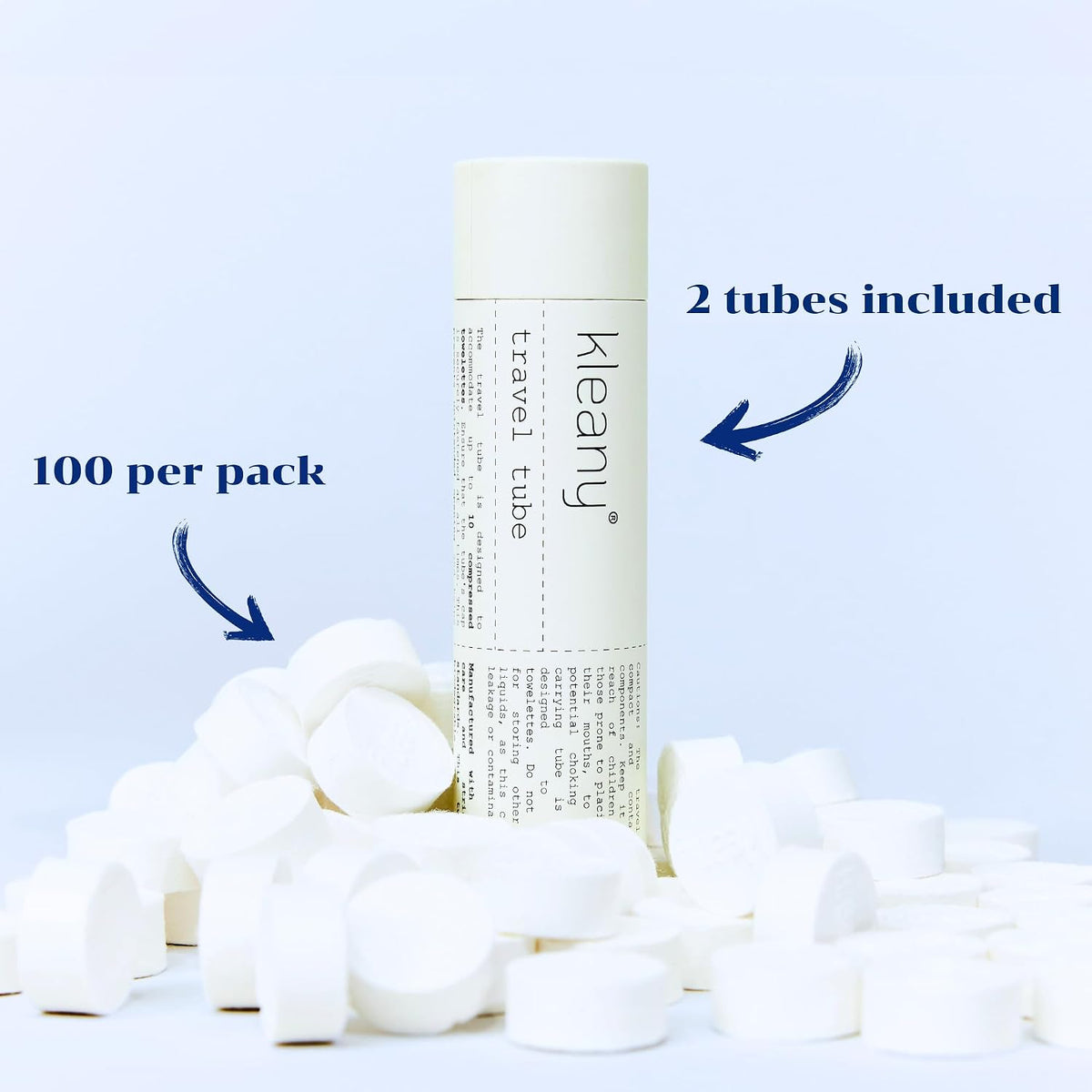 Compressed Towels Tablets, 100 Count