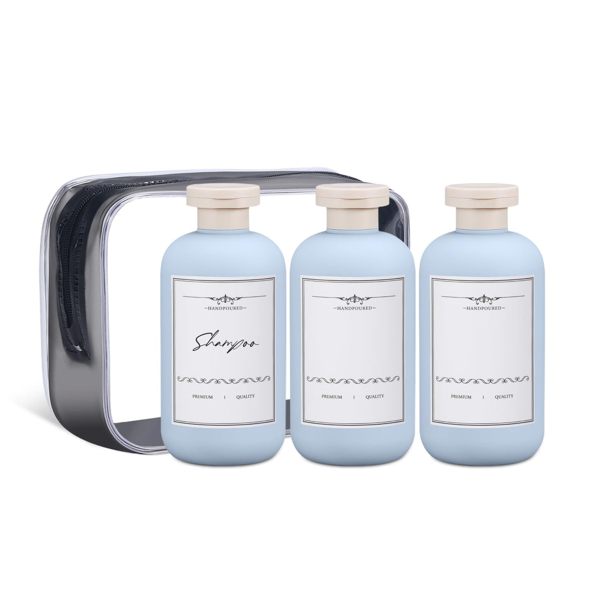 ASEVAT Leak Proof Travel Bottle with Flip Cap, Shampoo and Conditioner Bottle Set, Refillable Containers for Lotion, Cream Shampoo (Green+Blue+Pink, 3.4 Ounces)