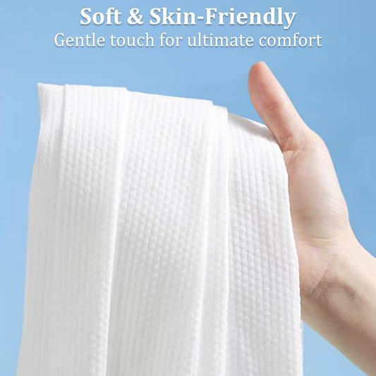 Disposable Bath Towels, 5 Pack Individually Wrapped, 55'' × 27.5'' Portable Travel Towels, Ultra-Soft & Quick-Dry Body Towels for Hotel, Gym, Beach, Camping, Swimming