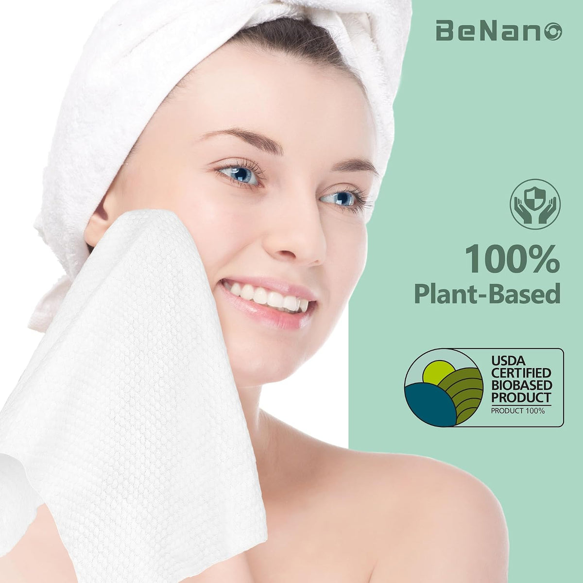 Benano 7.9x9.5 in Compressed Towels Coin Tissues | 140 Pcs + 2 Cases