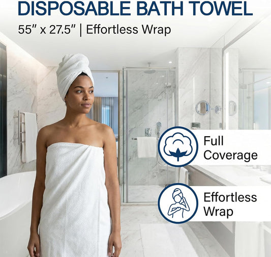 Disposable Bath Towels for Travel Thicken Soft Quick Dry 20 Pack