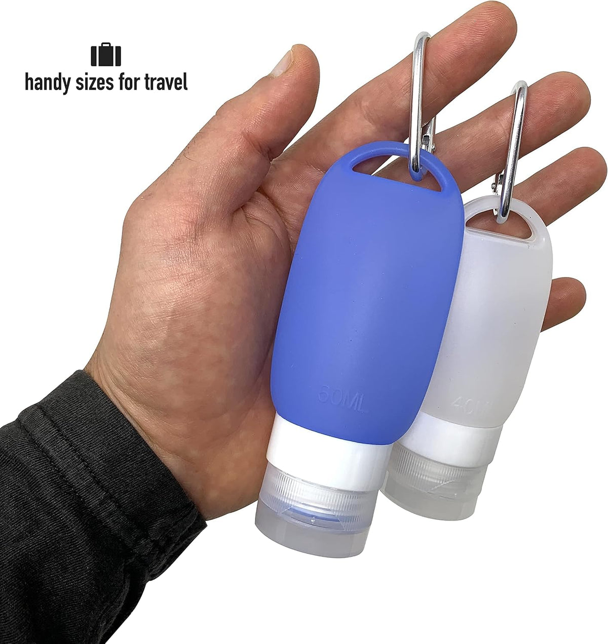 Cruise On Silicone Travel Bottle Set, TSA-Approved, Leak-Proof, 4-Piece