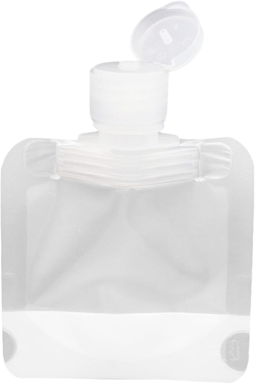 15 Pcs Leak Proof Empty Squeeze Pouches, 1 oz, 1.7 oz and 3.5 oz