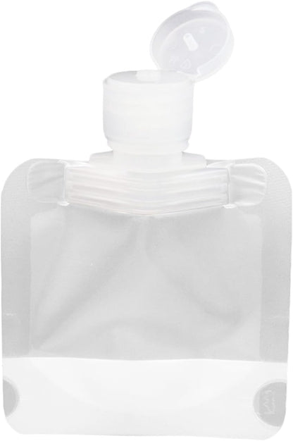 15 Pcs Leak Proof Empty Squeeze Pouches, 1 oz, 1.7 oz and 3.5 oz