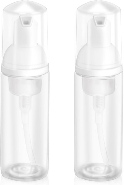 [2Pcs] 2oz Plastic Foam Pump Bottle, Empty Bottle Travel Foaming Dispenser