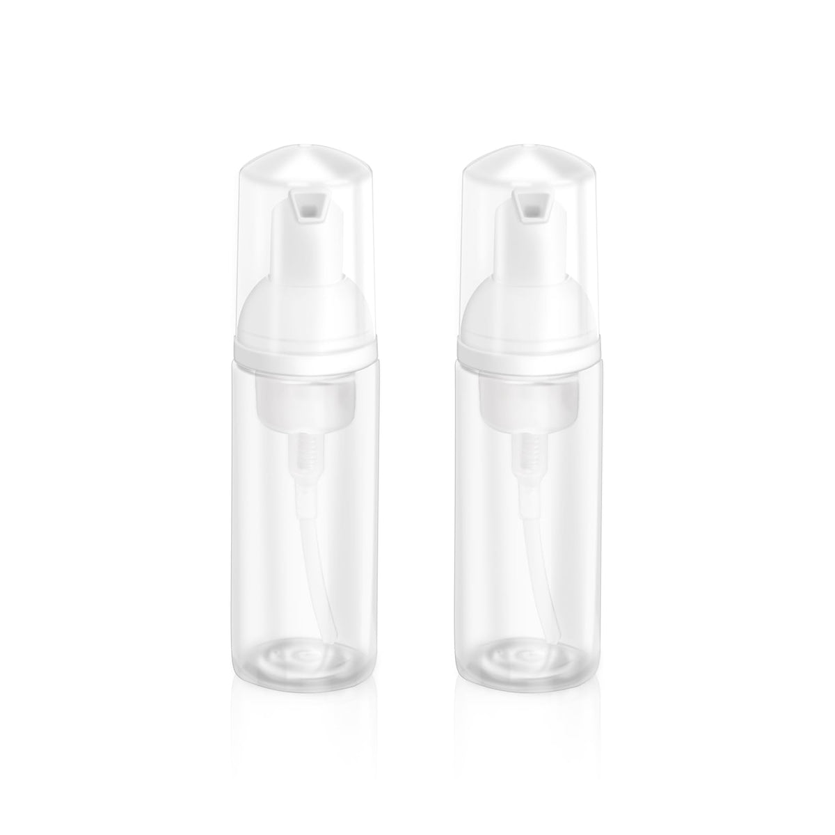 [2Pcs] 2oz Plastic Foam Pump Bottle, Empty Bottle Travel Foaming Dispenser
