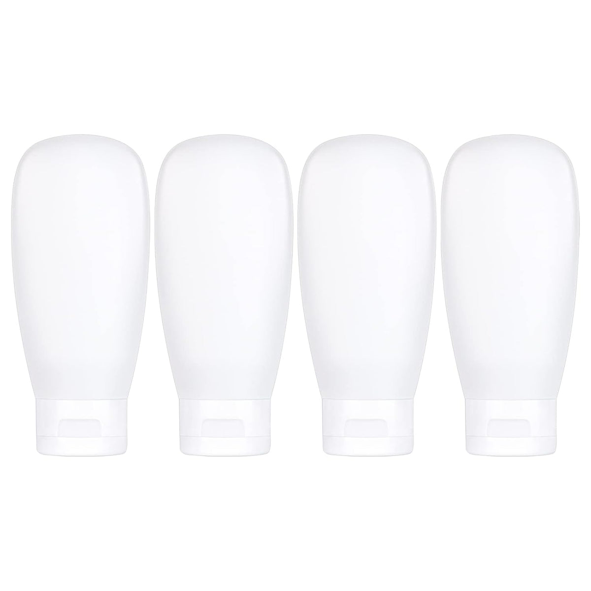 TSA Approved Travel Bottles Set for Toiletries Travel Size Containers Kit 4 Pack Portable Leak Proof Refillable Squeeze Cosmetic Airplane Essential Shampoo Hair Conditioner Body Lotion Bath Shower Gel