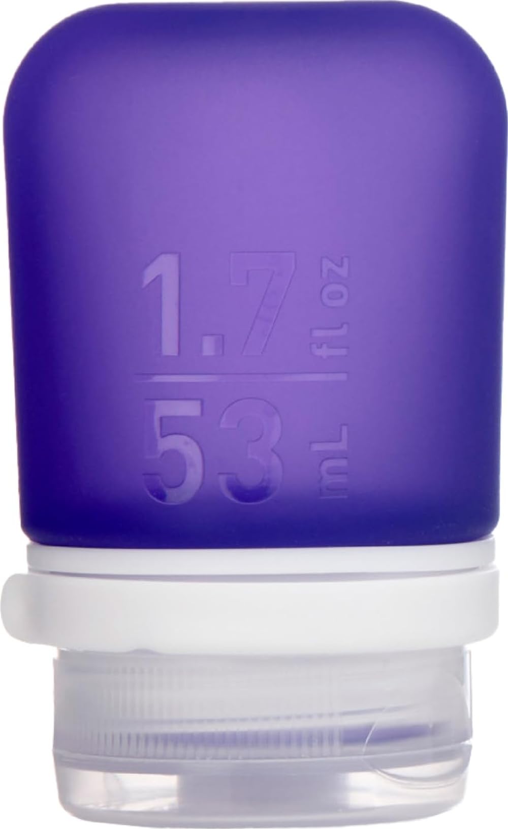 humangear GoToob+ (Small) | Refillable Silicone Travel Bottle | Locking Lid | Food-Safe Material | Clear, Small (1.7 fl.oz; 53ml)