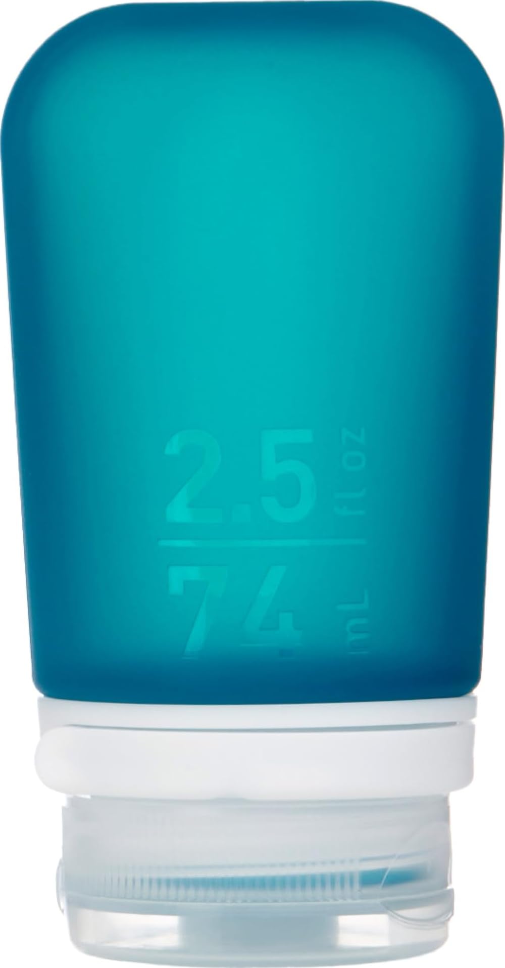 humangear GoToob+ (Small) | Refillable Silicone Travel Bottle | Locking Lid | Food-Safe Material | Clear, Small (1.7 fl.oz; 53ml)