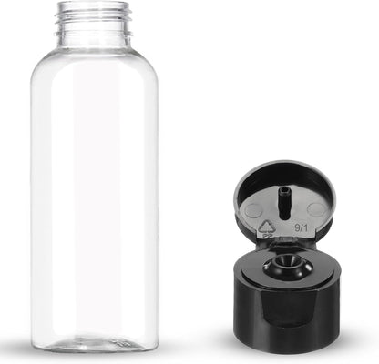 DNSEN 5 Pack 3.4 oz Travel Size Bottles for Toiletries with Labels