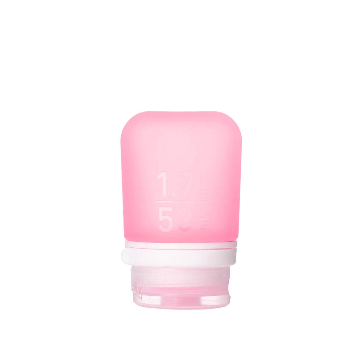 humangear GoToob+ (Small) | Refillable Silicone Travel Bottle | Locking Lid | Food-Safe Material | Clear, Small (1.7 fl.oz; 53ml)