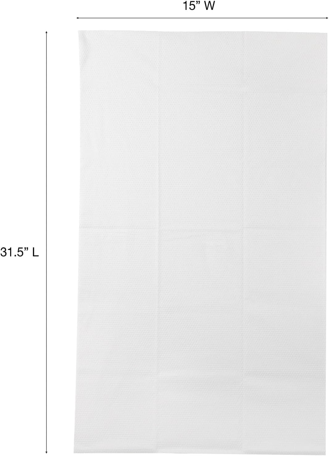 ForPro Premium Disposable Bath Towels, 50ct, 31.5" x 15", White