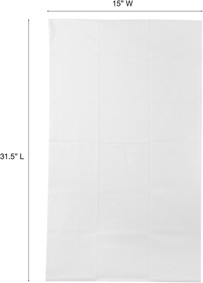 ForPro Premium Disposable Bath Towels, 50ct, 31.5" x 15", White