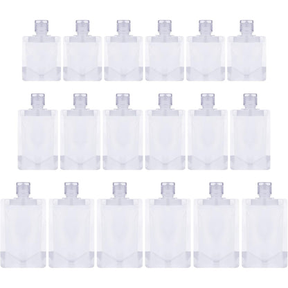 Outus 18 Pcs Travel Pouches for Toiletries, 30/50/100 ml