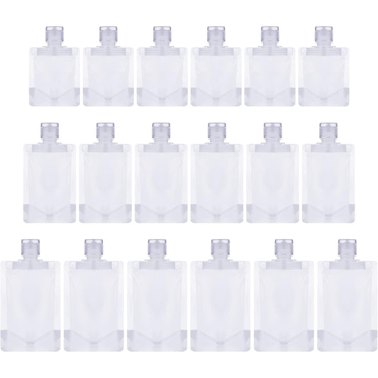 Outus 18 Pcs Travel Pouches for Toiletries, 30/50/100 ml