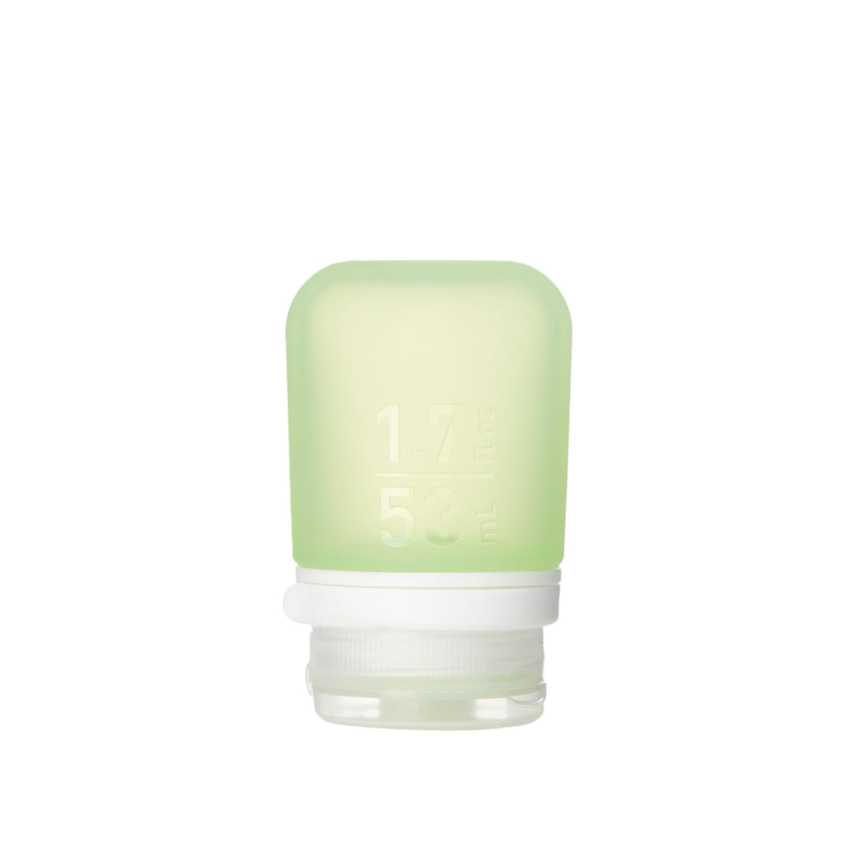 humangear GoToob+ (Small) | Refillable Silicone Travel Bottle | Locking Lid | Food-Safe Material | Clear, Small (1.7 fl.oz; 53ml)