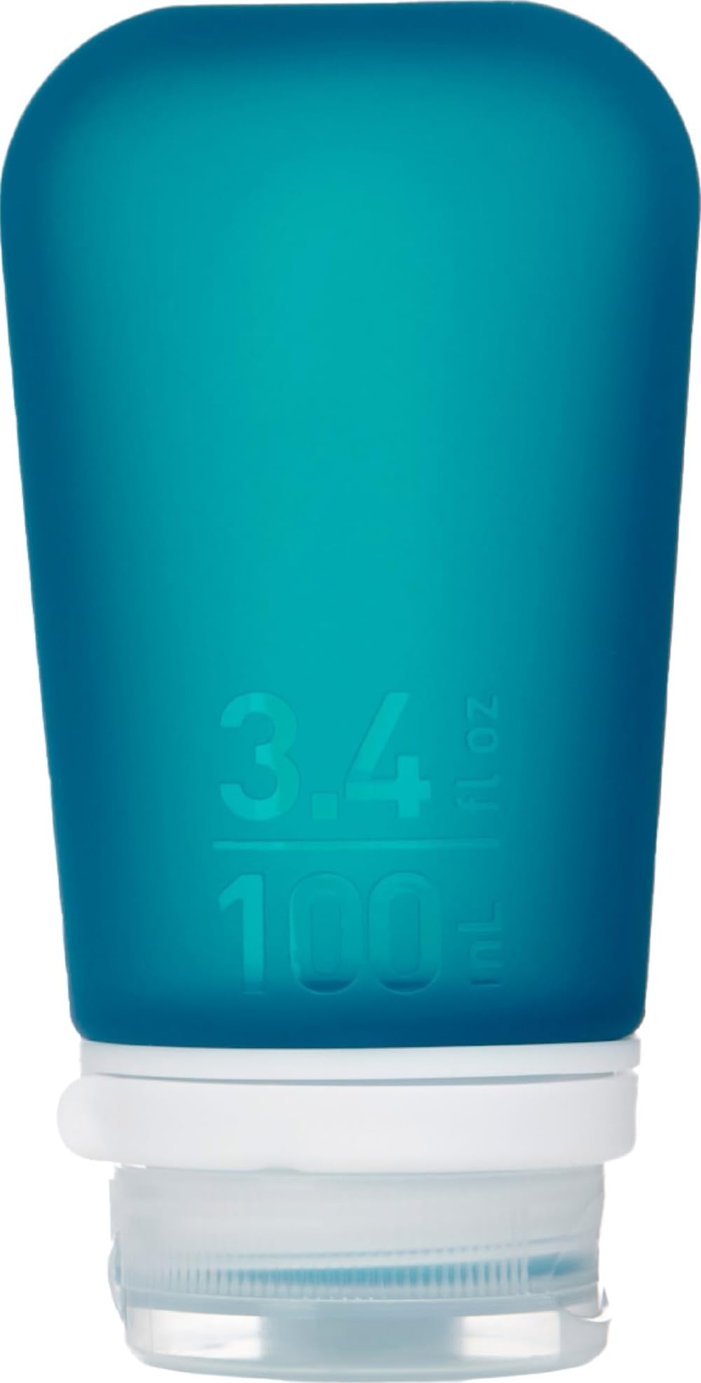 humangear GoToob+ (Small) | Refillable Silicone Travel Bottle | Locking Lid | Food-Safe Material | Clear, Small (1.7 fl.oz; 53ml)