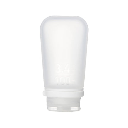 humangear GoToob+ (Small) | Refillable Silicone Travel Bottle | Locking Lid | Food-Safe Material | Clear, Small (1.7 fl.oz; 53ml)