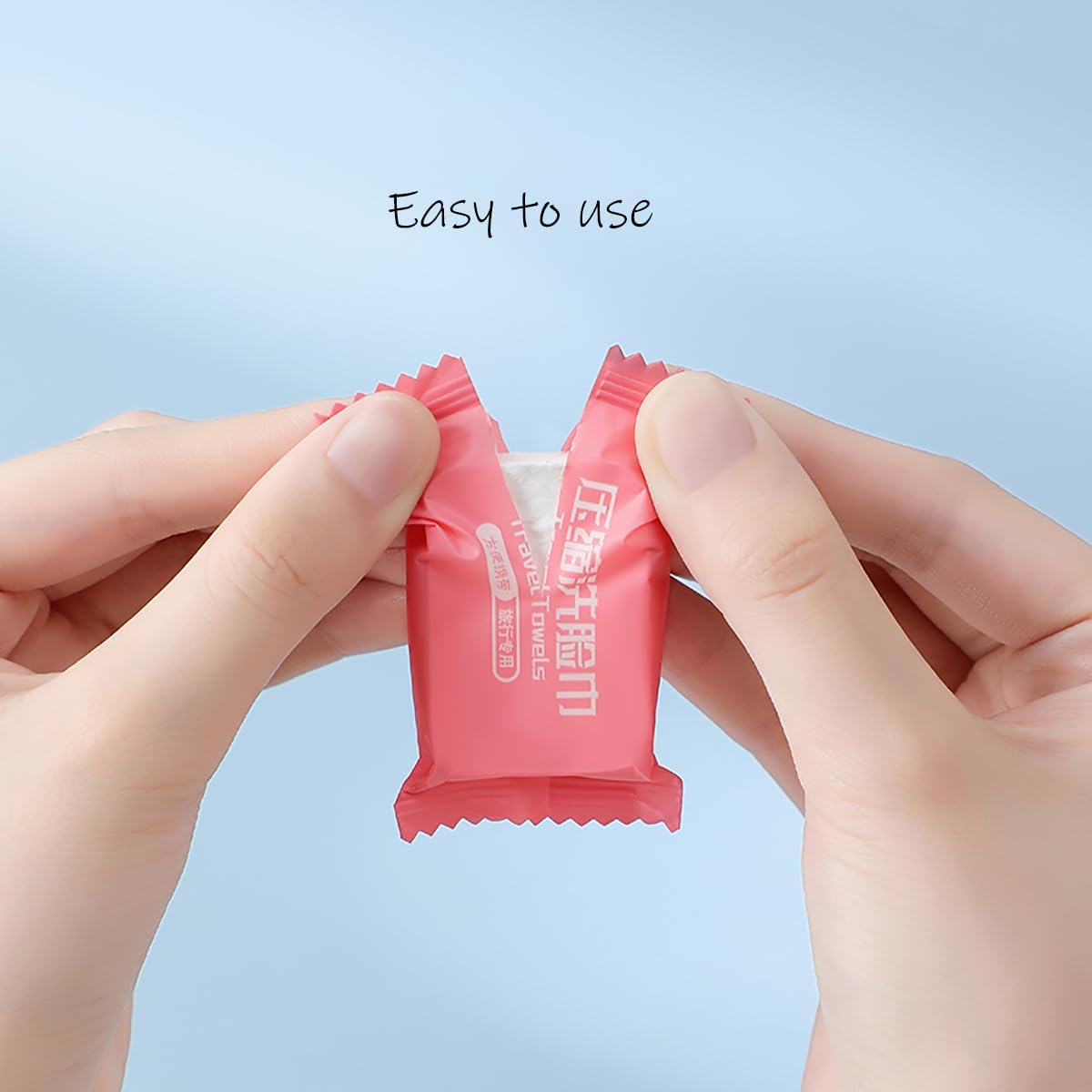 Compressed Towel Tablets, Portable Disposable Towels for Travel,Outdoor Use