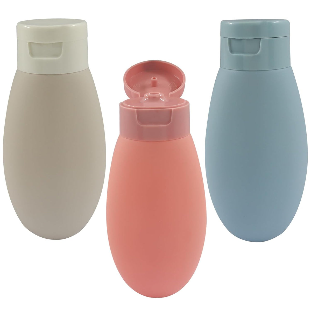 3pcs 60ml Travel Bottles, Containers for Toiletries