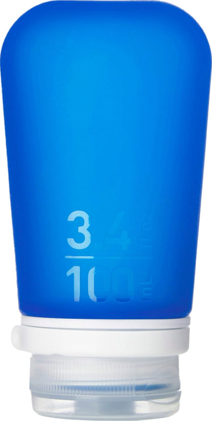 humangear GoToob+ (Small) | Refillable Silicone Travel Bottle | Locking Lid | Food-Safe Material | Clear, Small (1.7 fl.oz; 53ml)