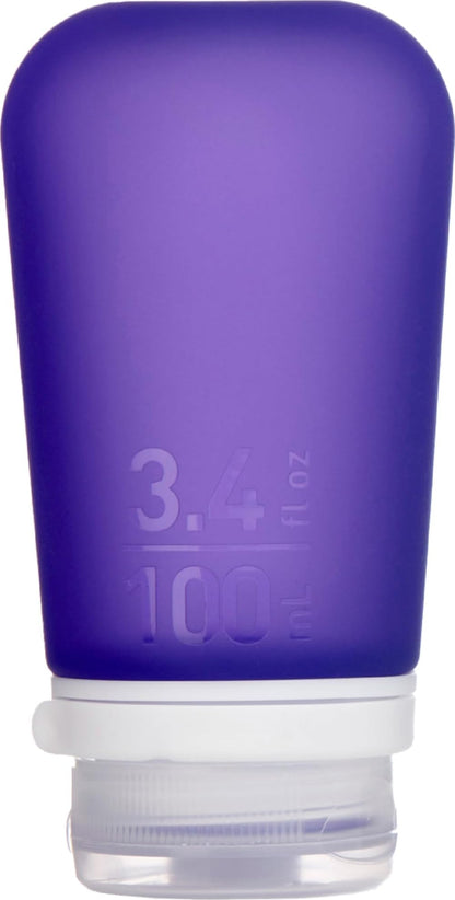 humangear GoToob+ (Small) | Refillable Silicone Travel Bottle | Locking Lid | Food-Safe Material | Clear, Small (1.7 fl.oz; 53ml)