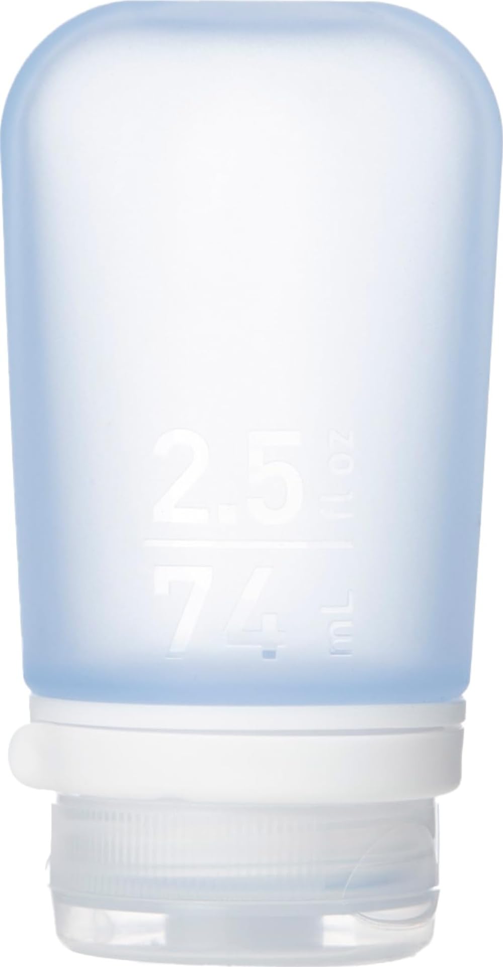 humangear GoToob+ (Small) | Refillable Silicone Travel Bottle | Locking Lid | Food-Safe Material | Clear, Small (1.7 fl.oz; 53ml)