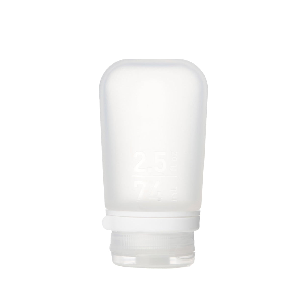 humangear GoToob+ (Small) | Refillable Silicone Travel Bottle | Locking Lid | Food-Safe Material | Clear, Small (1.7 fl.oz; 53ml)