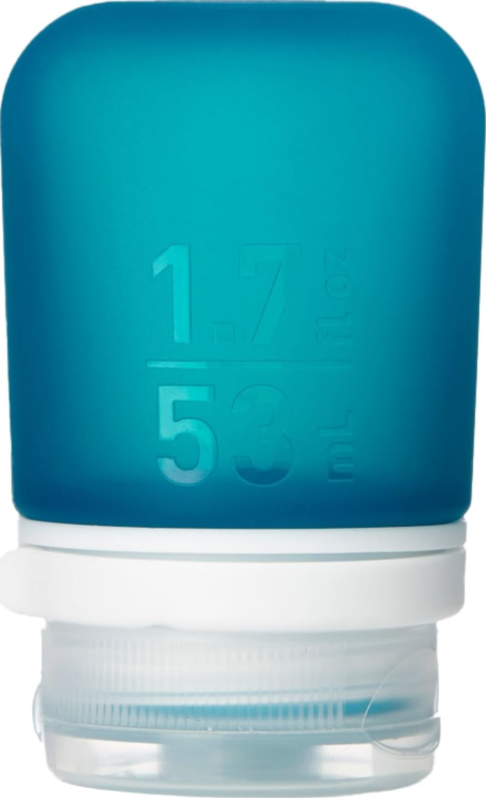 humangear GoToob+ (Small) | Refillable Silicone Travel Bottle | Locking Lid | Food-Safe Material | Clear, Small (1.7 fl.oz; 53ml)