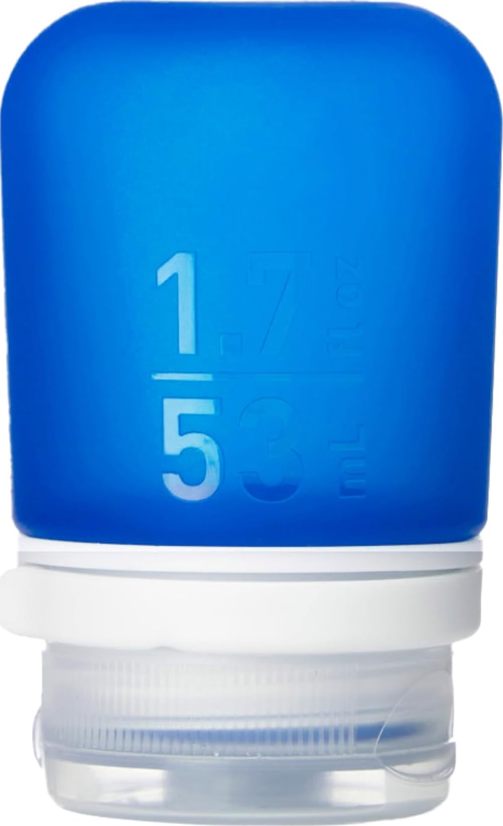 humangear GoToob+ (Small) | Refillable Silicone Travel Bottle | Locking Lid | Food-Safe Material | Clear, Small (1.7 fl.oz; 53ml)