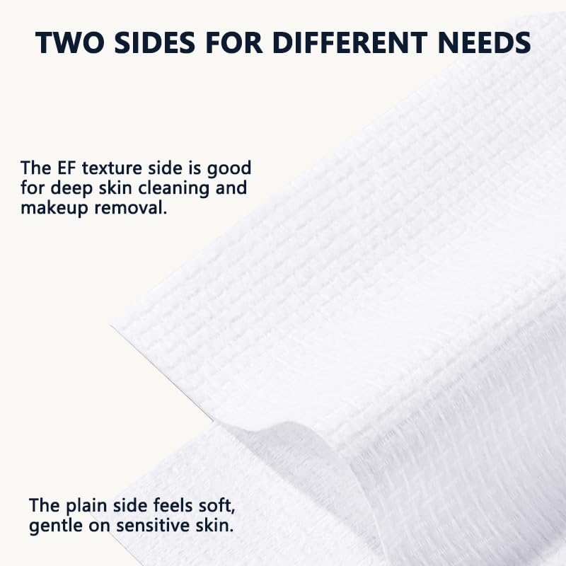 6 Pack Travel Size Disposable Face Towel, Face Towelettes Makeup Remover Dry Wipe Facial Towels 7”x 7.8”