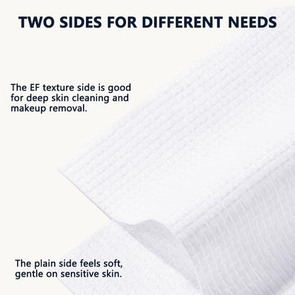 6 Pack Travel Size Disposable Face Towel, Face Towelettes Makeup Remover Dry Wipe Facial Towels 7”x 7.8”
