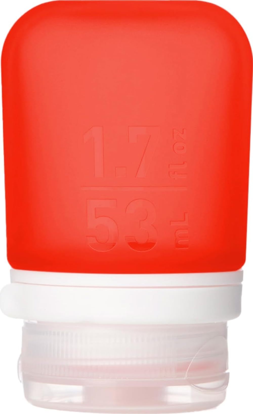 humangear GoToob+ (Small) | Refillable Silicone Travel Bottle | Locking Lid | Food-Safe Material | Clear, Small (1.7 fl.oz; 53ml)