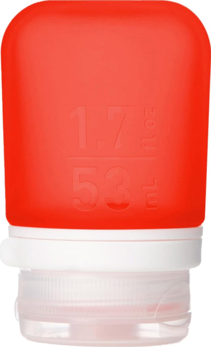 humangear GoToob+ (Small) | Refillable Silicone Travel Bottle | Locking Lid | Food-Safe Material | Clear, Small (1.7 fl.oz; 53ml)