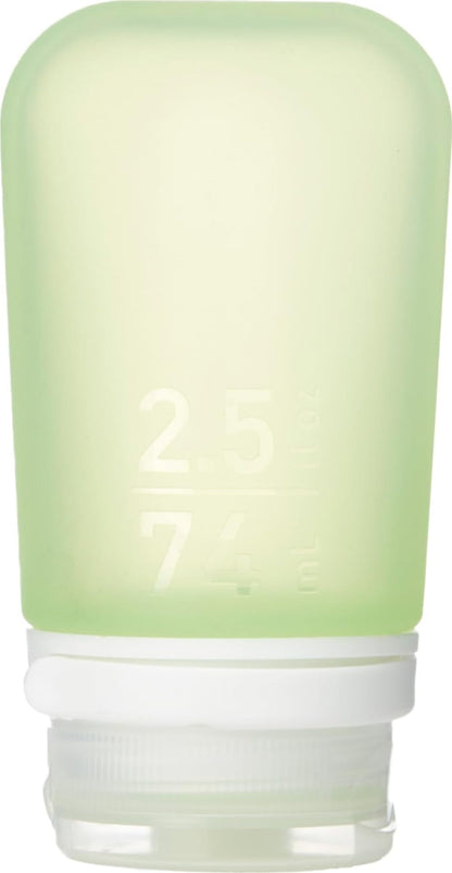 humangear GoToob+ (Small) | Refillable Silicone Travel Bottle | Locking Lid | Food-Safe Material | Clear, Small (1.7 fl.oz; 53ml)