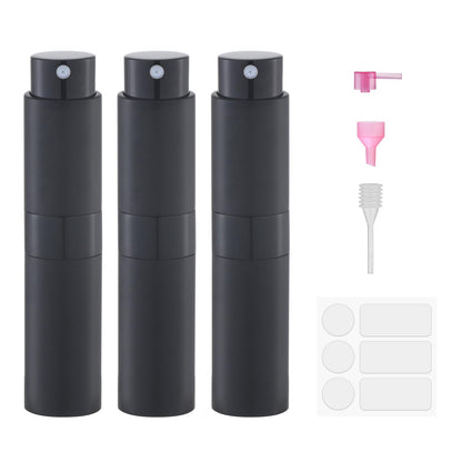 8ml Travel Perfume Bottle Refillable, Atomizer Sprayer for Cologne 3PCS
