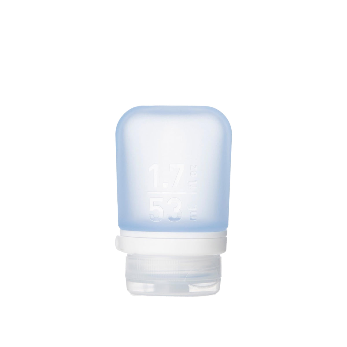 humangear GoToob+ (Small) | Refillable Silicone Travel Bottle | Locking Lid | Food-Safe Material | Clear, Small (1.7 fl.oz; 53ml)