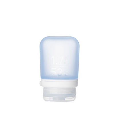 humangear GoToob+ (Small) | Refillable Silicone Travel Bottle | Locking Lid | Food-Safe Material | Clear, Small (1.7 fl.oz; 53ml)