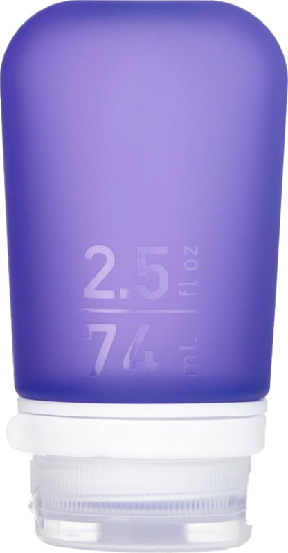 humangear GoToob+ (Small) | Refillable Silicone Travel Bottle | Locking Lid | Food-Safe Material | Clear, Small (1.7 fl.oz; 53ml)