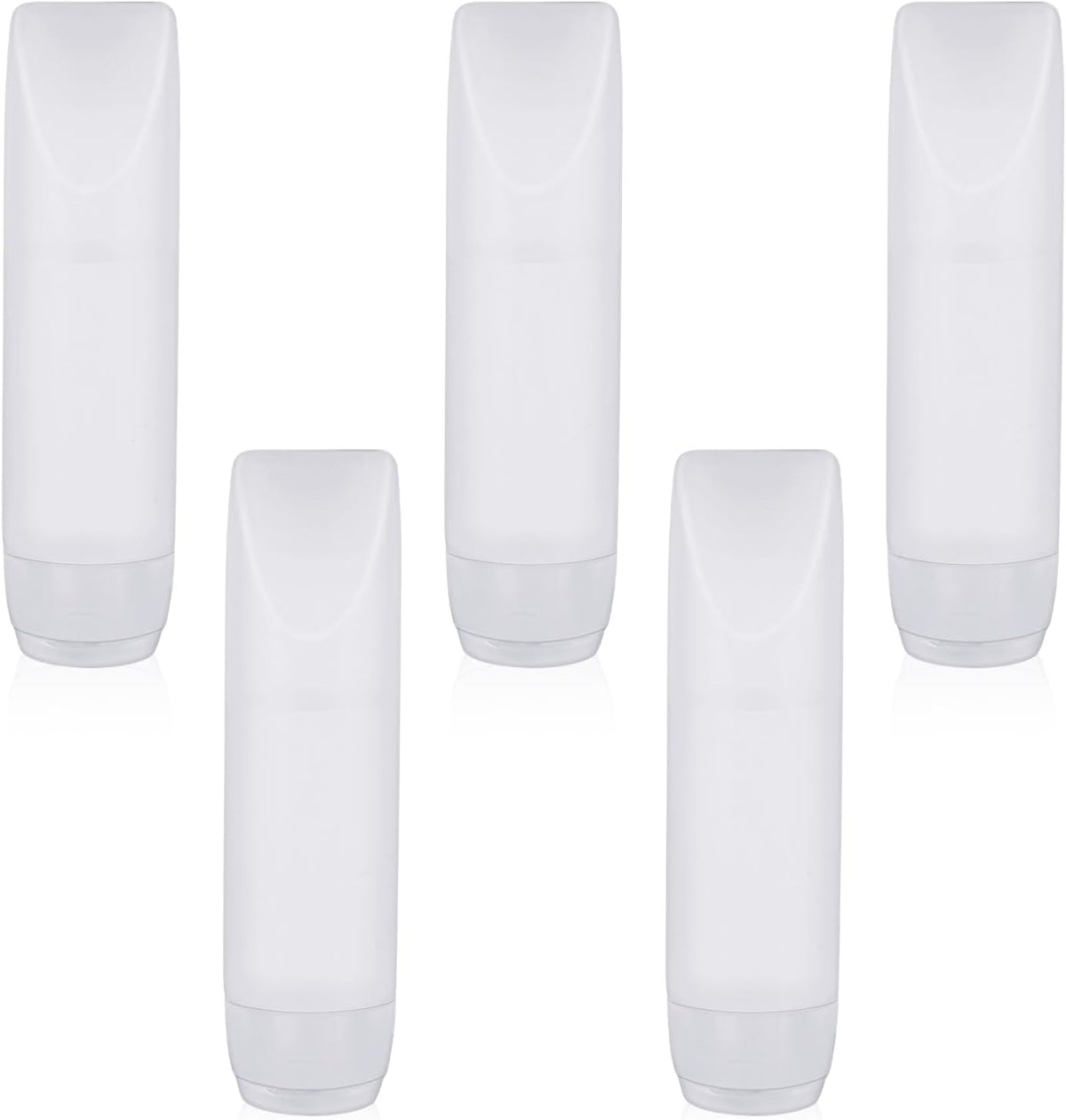 Refillable Cosmetic Containers, 5 Pieces 1 Oz Travel Bottles Mini Squeeze Bottle Makeup Containers Empty Lotion Bottles Toothpaste Container Reusable Travel Dispensers Bottles for Liquids Toiletries