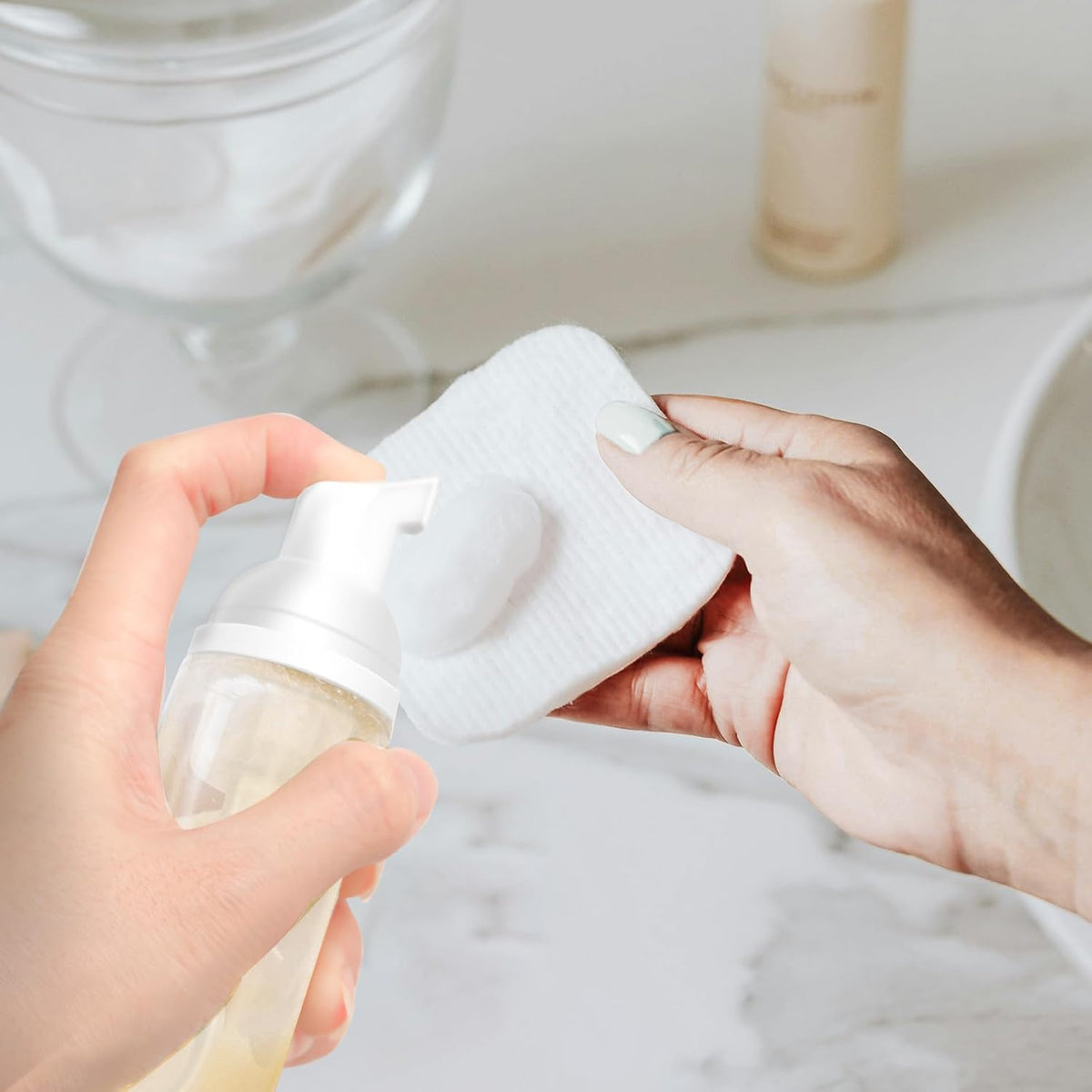 [2Pcs] 2oz Plastic Foam Pump Bottle, Empty Bottle Travel Foaming Dispenser
