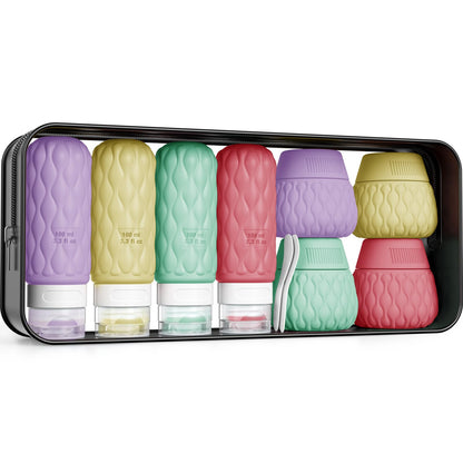 Travel Bottles for Toiletries Silicone Travel Size Containers 3.4oz 1.7oz