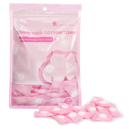 Compressed Towel Tablets- 100 PCS Disposable Portable Face Towels,8.7x 8 in