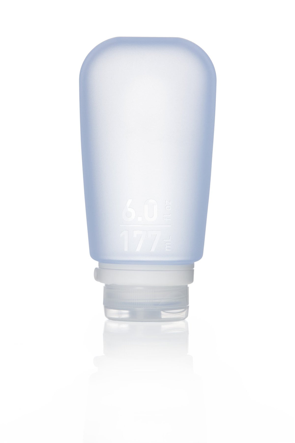 humangear GoToob+ (Small) | Refillable Silicone Travel Bottle | Locking Lid | Food-Safe Material | Clear, Small (1.7 fl.oz; 53ml)