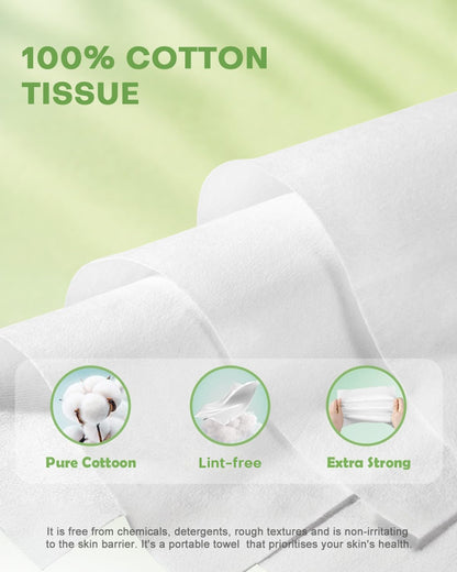 100 Count Disposable Face Towel Travel Pack Disposable Washcloths