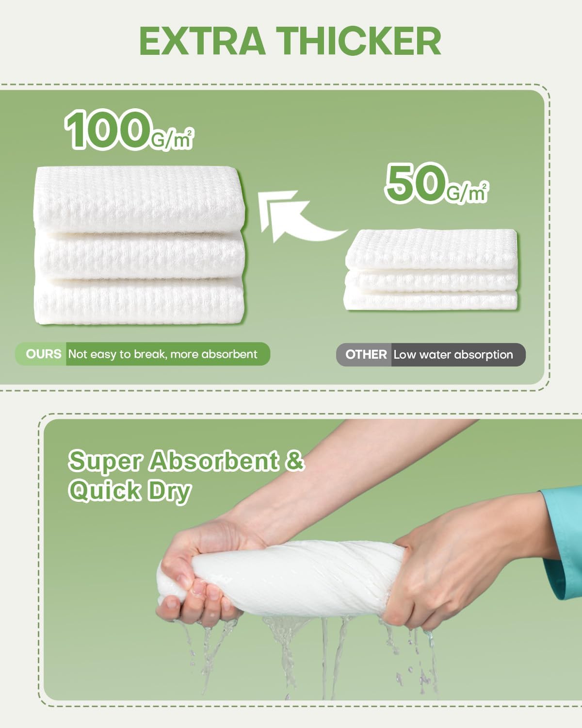 10 Pack Disposable Bath Towels Travel Towel for Body 55" x 27.5"