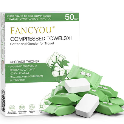 Compressed Towels Disposable Face Towel Disposable Washcloths 50 Count