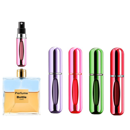 Yamadura Mini Refillable Perfume Portable Atomizer Bottle Refillable Perfume Spray, Refill Pump Case for Traveling and Outgoing (5ml, 4 Pack) 4